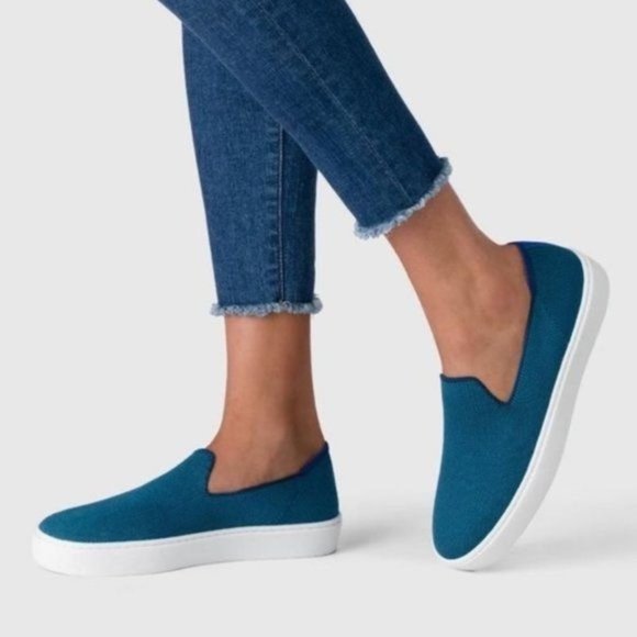 Rothy's the Sneaker Teal Shoes - Picture 9 of 9